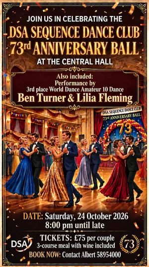 DSA Sequence Dance Club 73rd Anniversary Ball