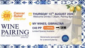Wine Pairing Event - Cancer Relief Gibraltar