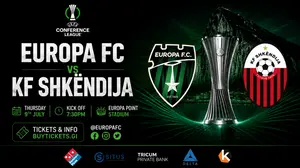 Europa FC vs KF Shkëndija