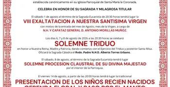 Santa Maria la Coronada Patron Celebrations