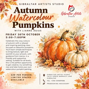 Autumn Watercolour Pumpkins with Lianne Agius