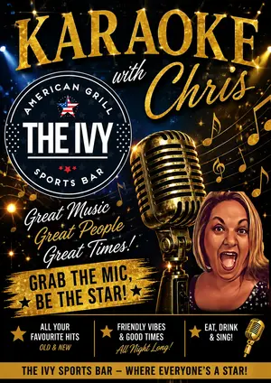 Karaoke with Chris at The Ivy Sports Bar - 25 September 2026