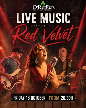 Red Velvet Live at O’Reilly’s — 16 October