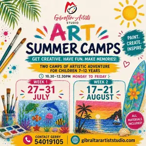 Gibraltar Artists Studio Summer Art Camp - Week 1