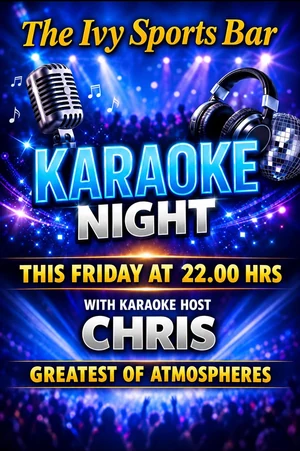 Karaoke with Chris at The Ivy Sports Bar — 9 October