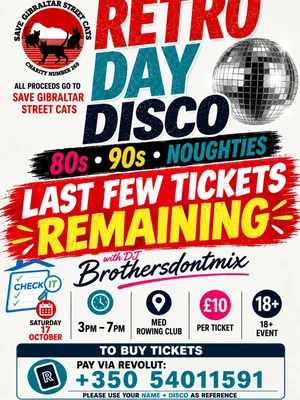 Retro Day Disco for Save Gibraltar Street Cats