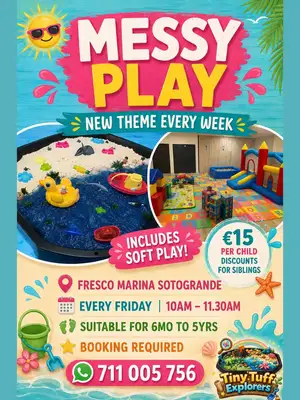 Tiny Tuff Explorers Messy Play at Fresco Marina Sotogrande