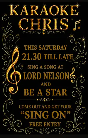 Karaoke with Chris at Lord Nelson