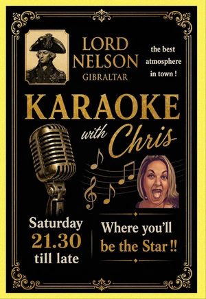 Karaoke with Chris at Lord Nelson