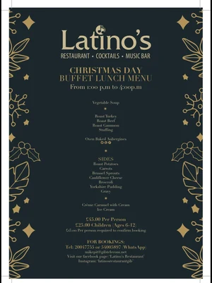 Christmas Day Buffet Lunch at Latino’s