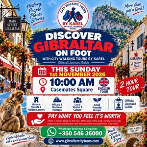 Discover Gibraltar on Foot with Karel — 1 November