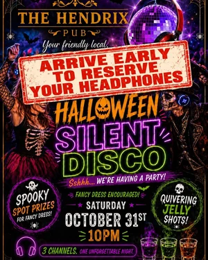 Halloween Silent Disco at The Hendrix Pub
