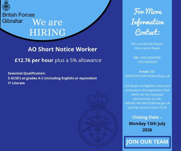 AO Short Notice Worker