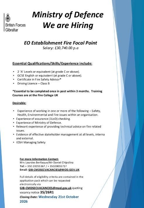 EO Establishment Fire Focal Point