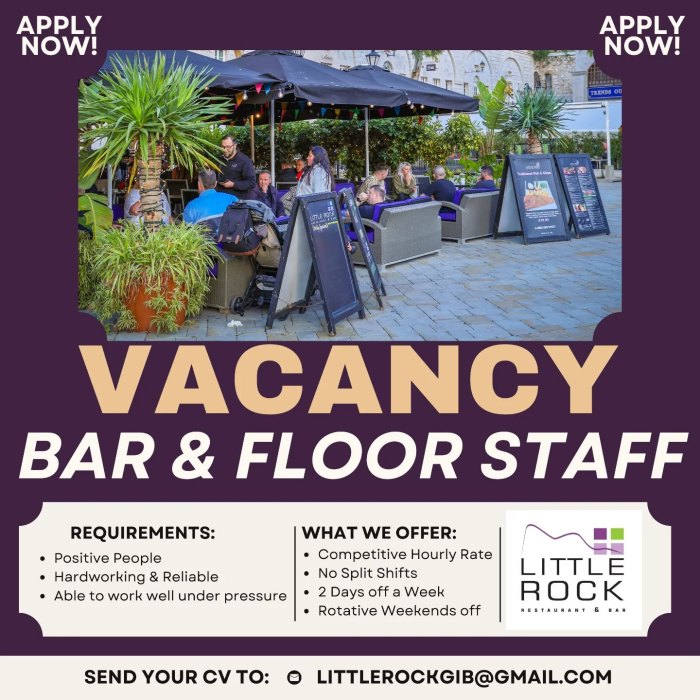 Bar & Floor Staff