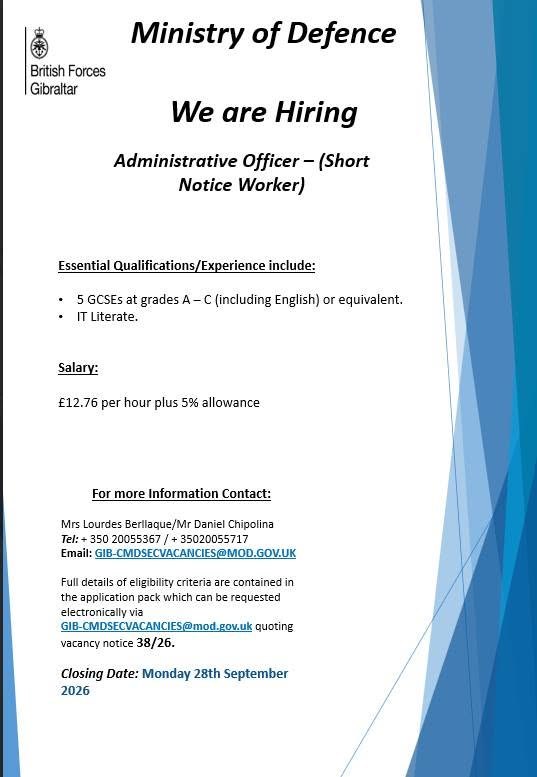Administrativo (trabajador con poca antelacion)