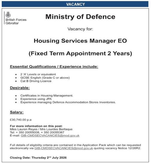 Housing Services Manager EO
