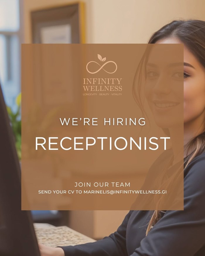 Receptionist - Infinity Wellness & Beauty