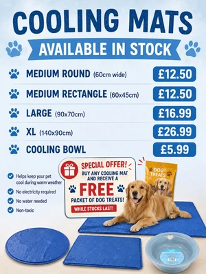 Free Dog Treats with Cooling Mats at Amy's Furry Friends