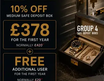 10% Off Medium Safe Deposit Box at Group 4