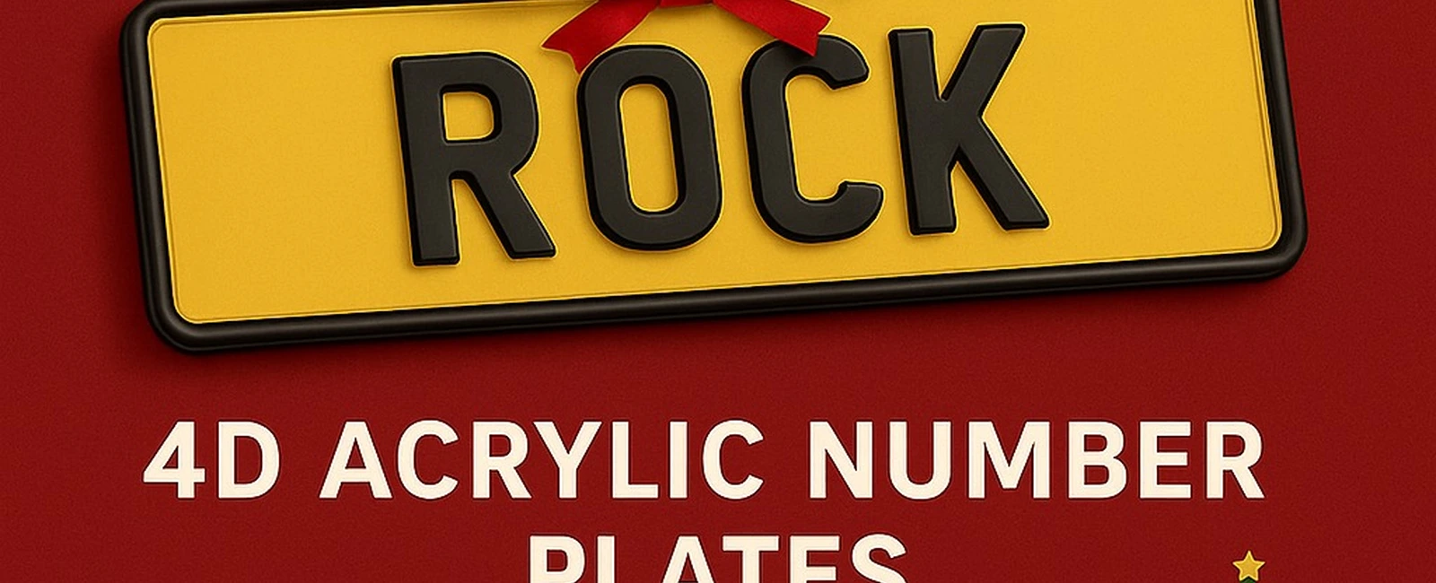 This Christmas - 4D Acrylic Number Plates!
