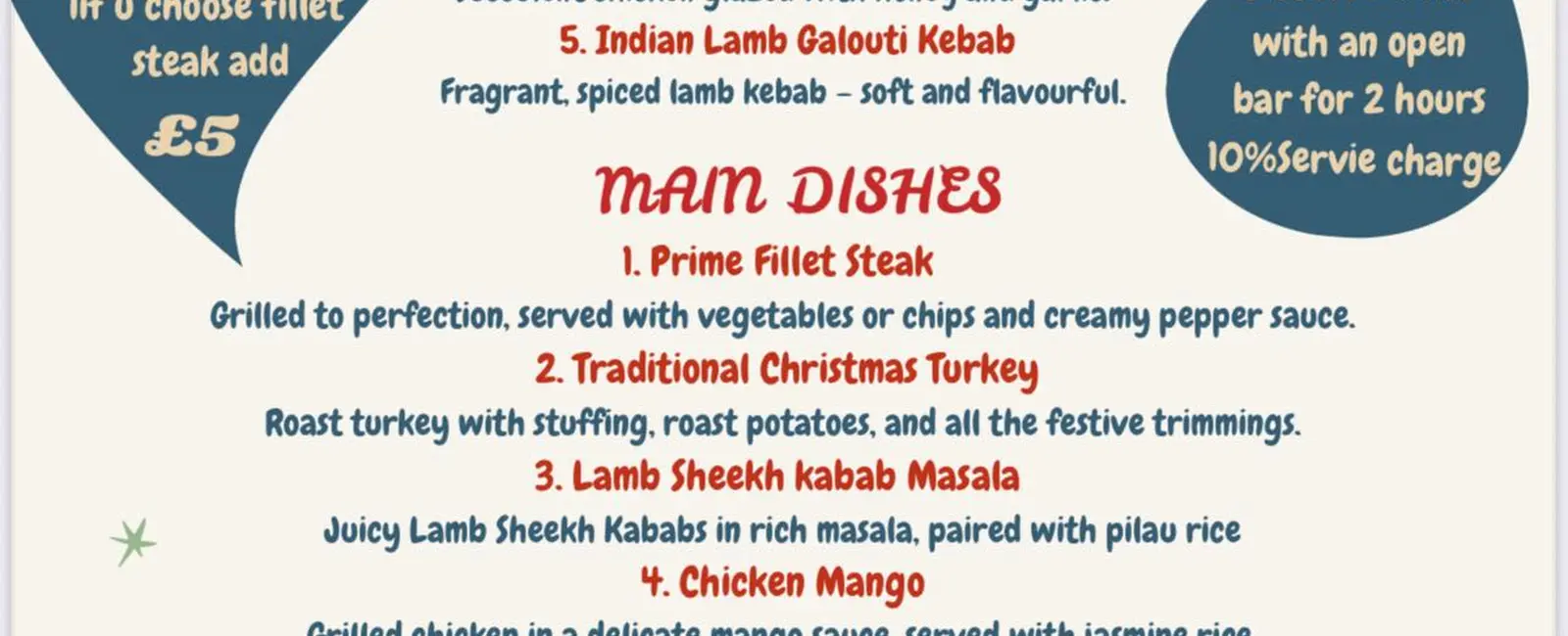 Christmas at Flame Grill