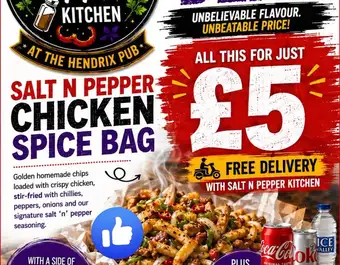 Salt N Pepper Chicken Spice Bag for GBP 5