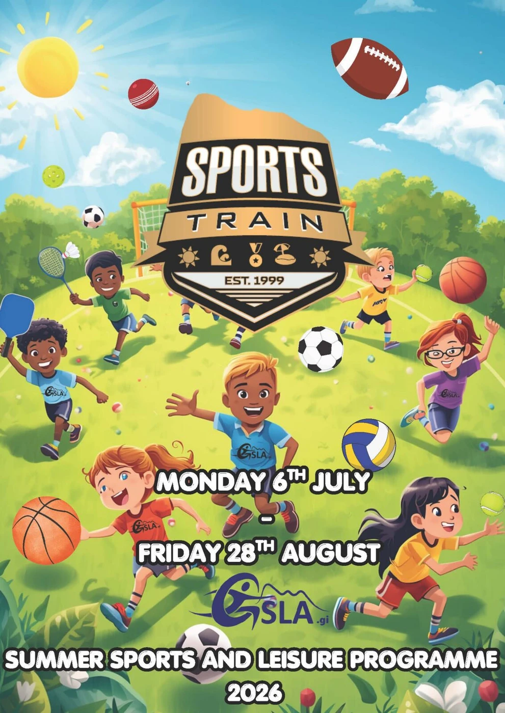 Free GSLA Summer Sports Train Programme 2026
