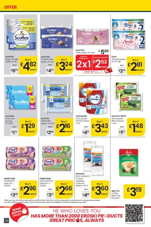Selected Paper Products and Household Essentials Multibuys