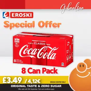 Coca-Cola 8-Can Pack for GBP 3.49