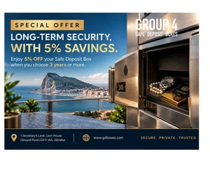 5% Off Three-Year Safe Deposit Box Rental
