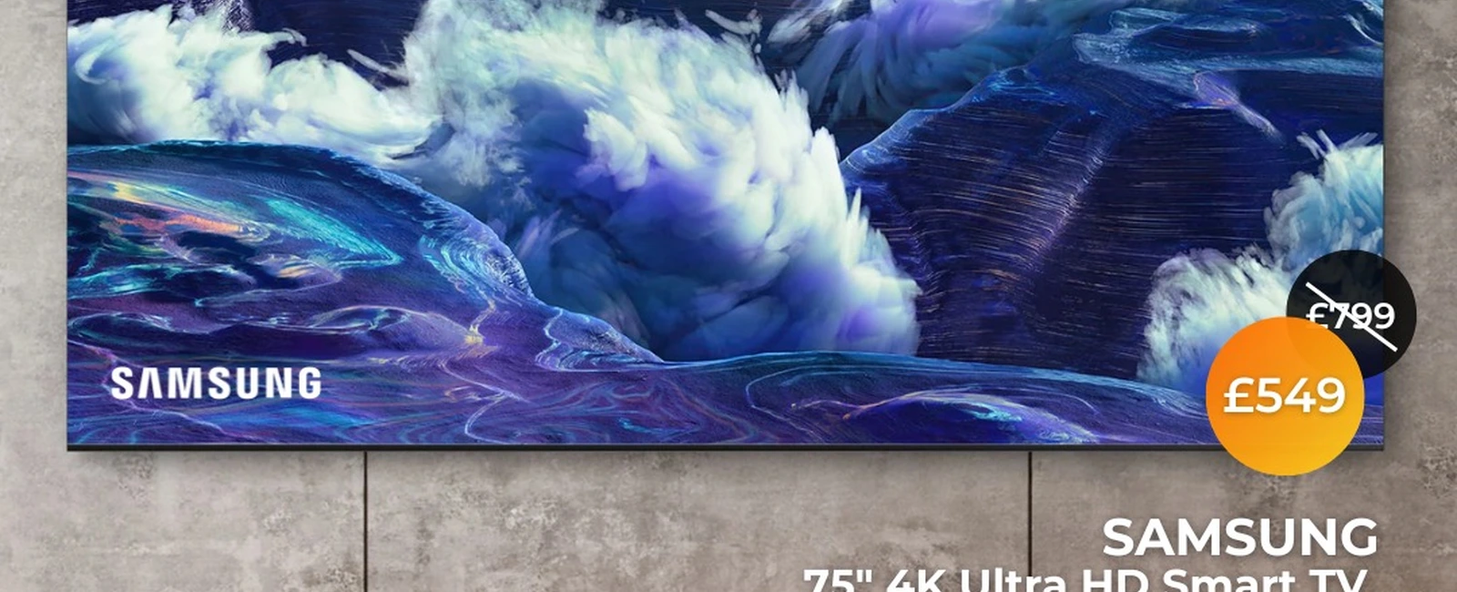 SAMSUNG 75 Inch 4K Ultra HD Smart TV