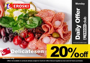 Monday Deli Rewards: 20% in Club Coins