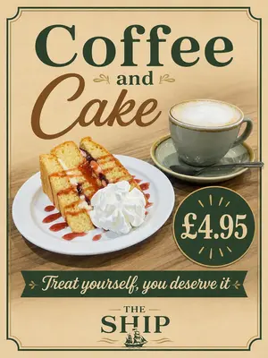 Coffee and Cake for GBP 4.95