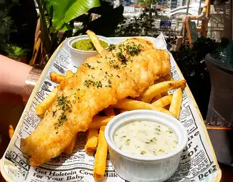 Fish & Chips Special with Free Drink