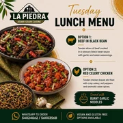 La Piedra Tuesday Lunch Menu