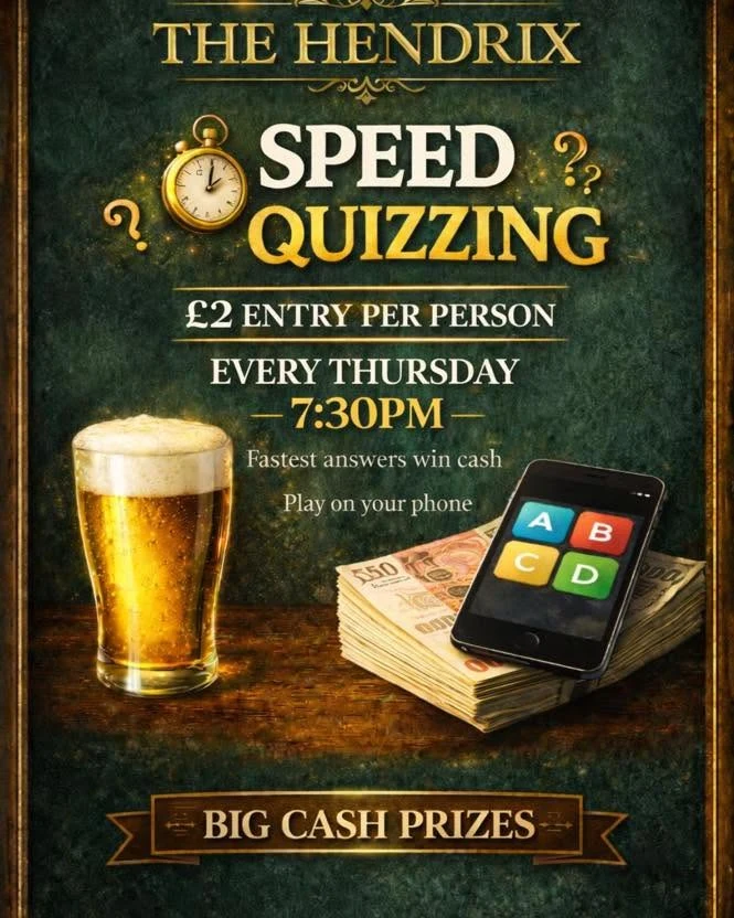 Speed Quizzing at The Hendrix Pub