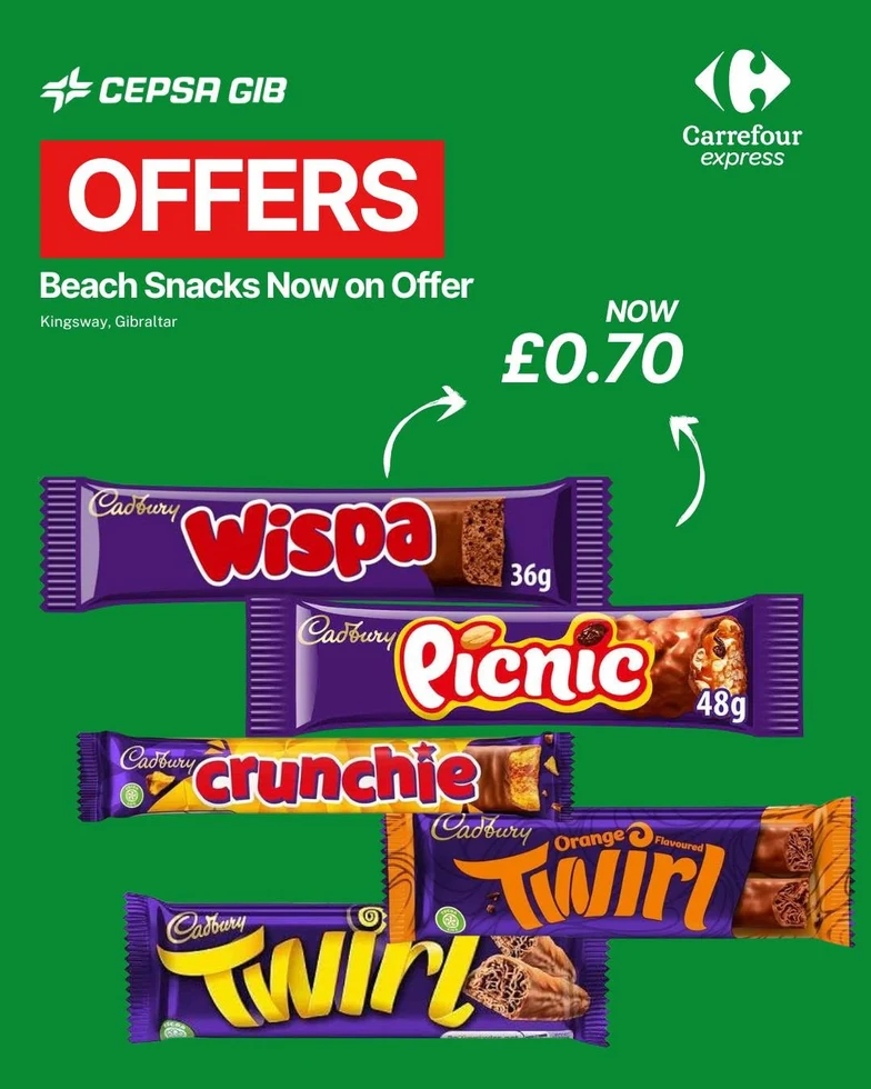 Cadbury Treats for 70p at CEPSA