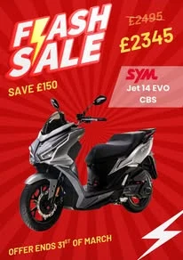 SYM Jet 14 Flash Scooter Deal