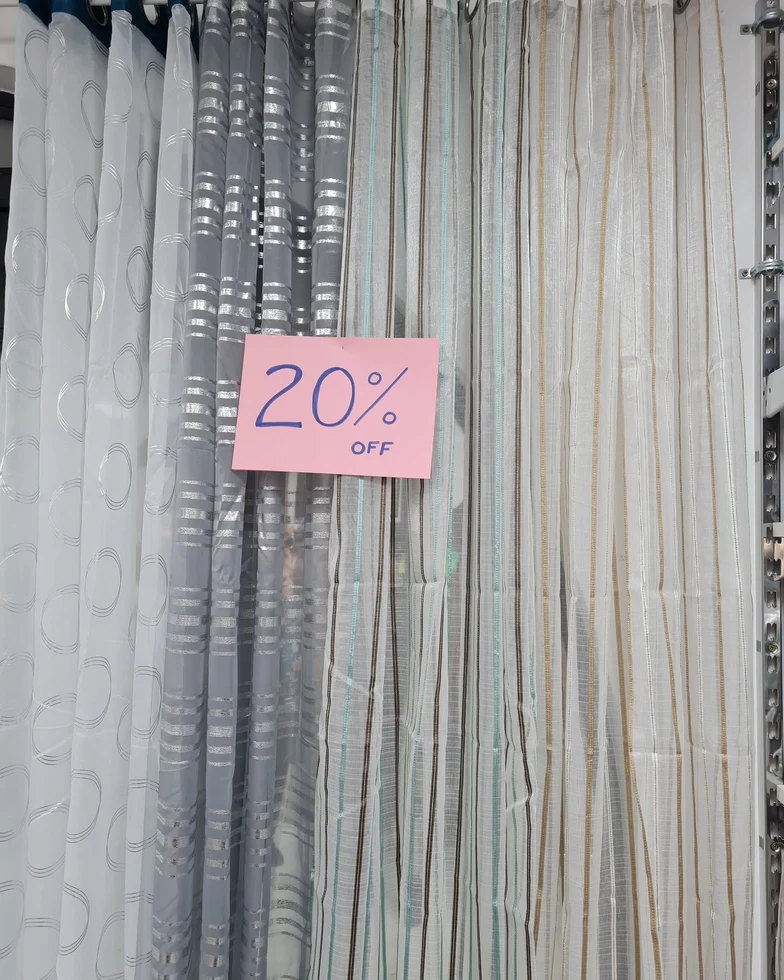 20% Off Ring Top Voiles