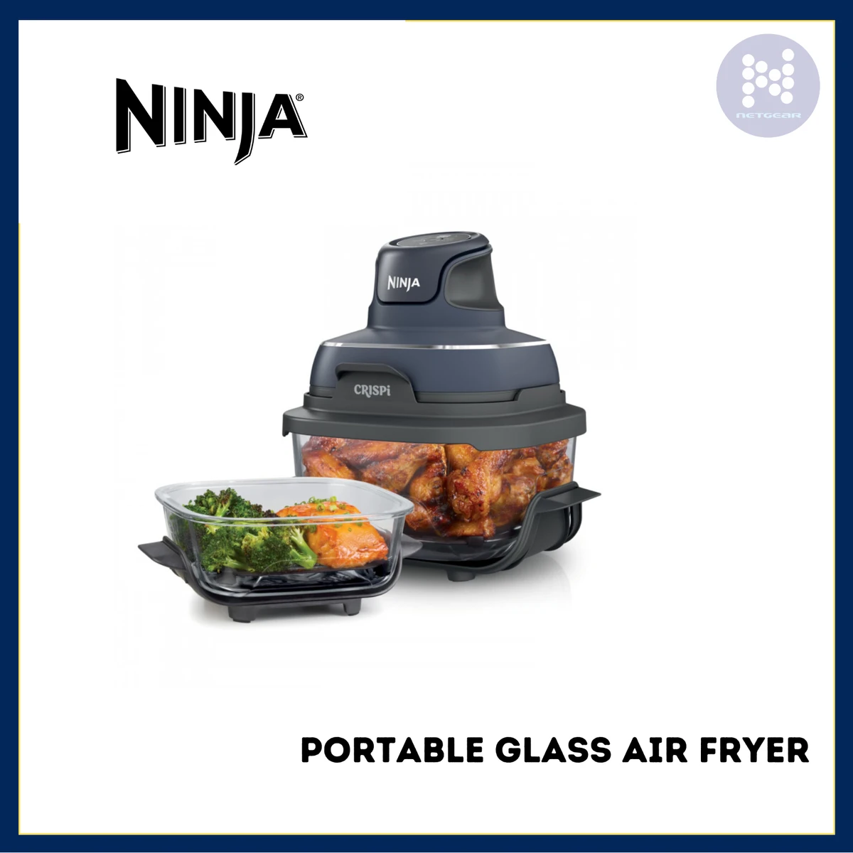 Ninja Crispi 4-in-1 Portable Glass Air Fryer