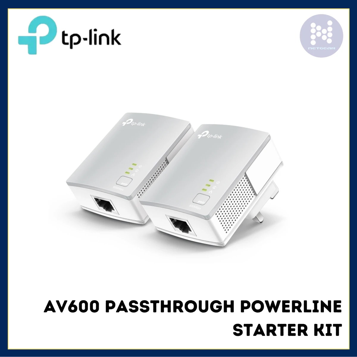AV600 Passthrough Powerline Starter Kit