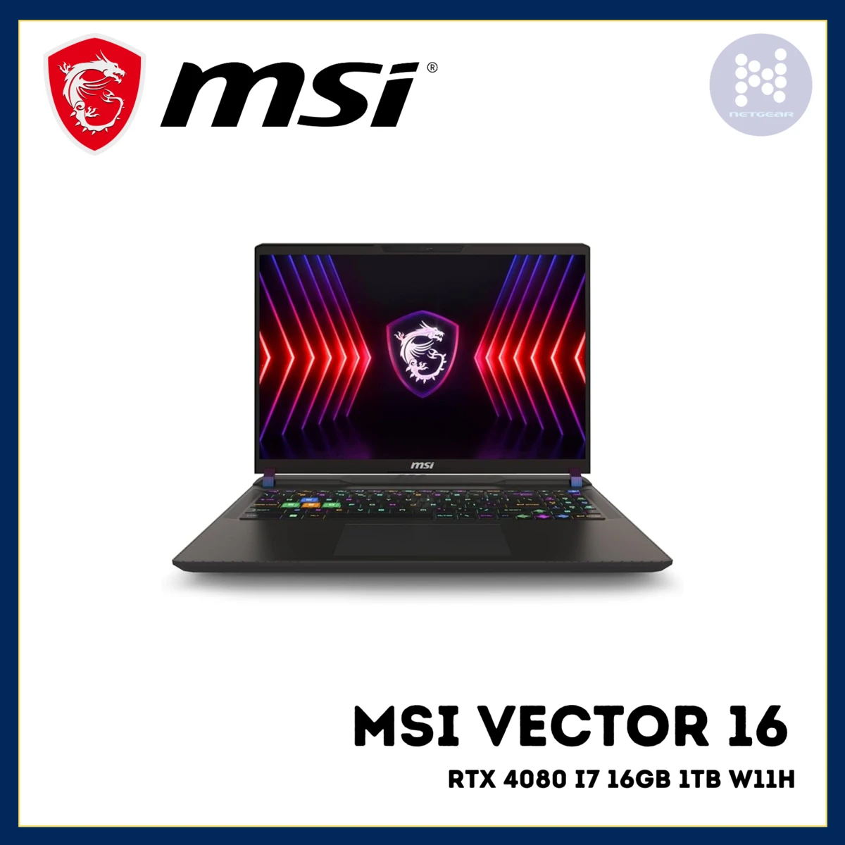 MSI Vector 16-inch RTX 4080 Gaming Laptop