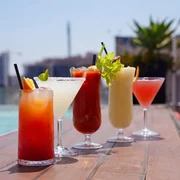 Aqua Pool Bar cocktails