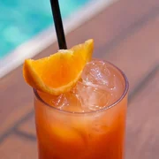 Aqua Pool Bar orange cocktail