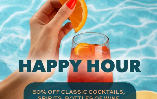Sunborn Aqua Happy Hour 50% Off Drinks