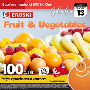 Eroski Fruit & Veg Voucher Offer up to £80