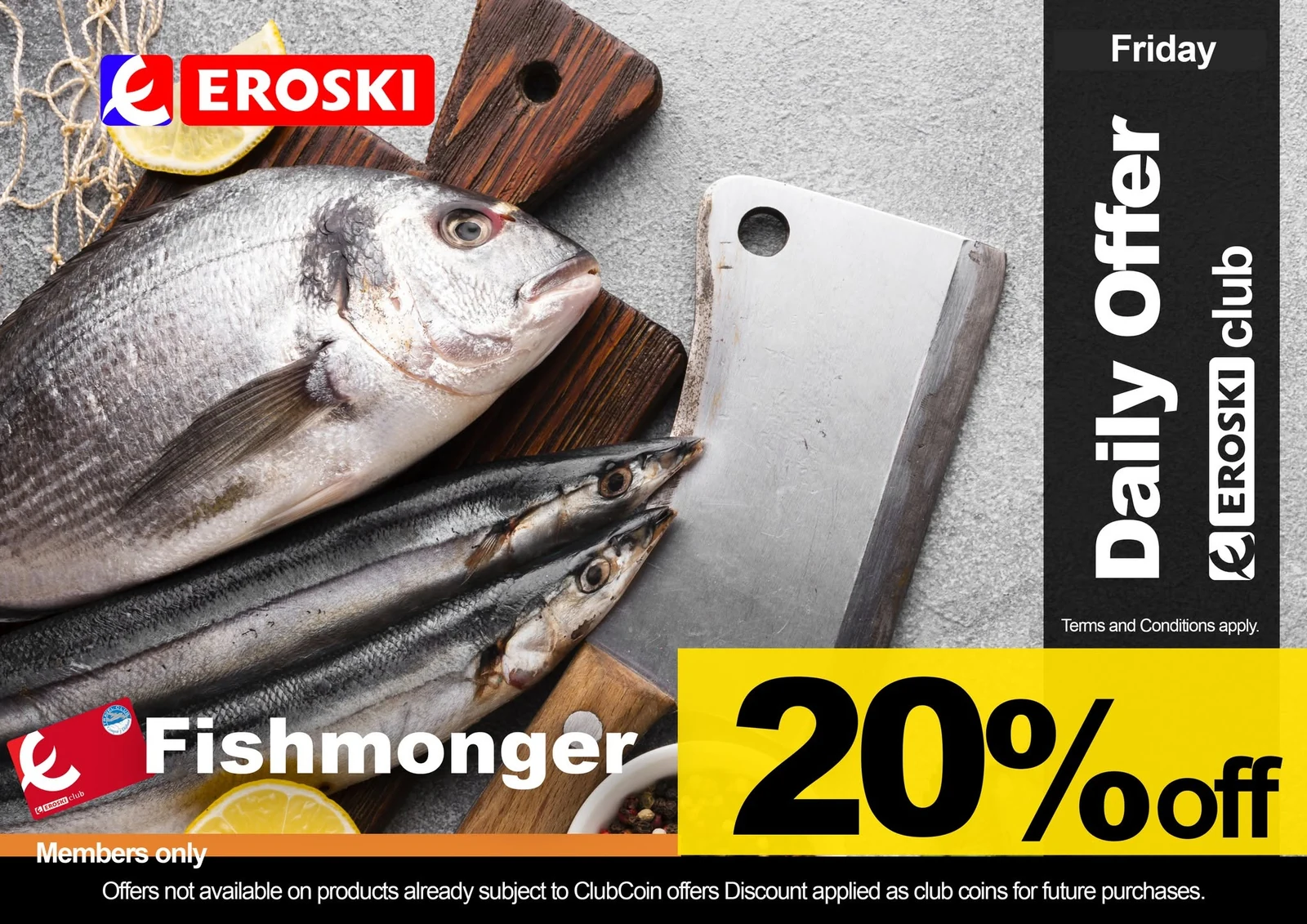 Friday Fishmonger Rewards: 20% in Club Coins