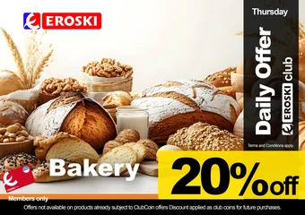 Thursday Bakery Rewards: 20% in Club Coins