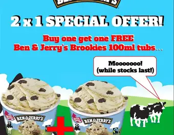 Buy One Get One Free Ben & Jerry's Brookies